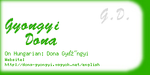 gyongyi dona business card